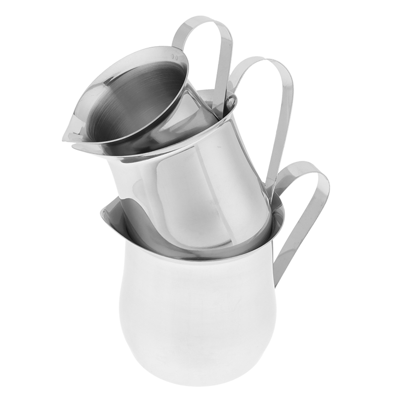 Barista Milk Jug - 주방용 스테인리스 크리머 피처 60-240ML 계량컵