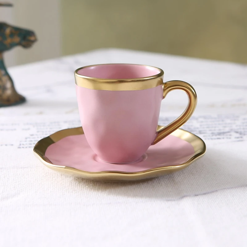 Coffee Tea And Sugar Set - 이탈리아산 유색 유약 세라믹 소형 커피잔과