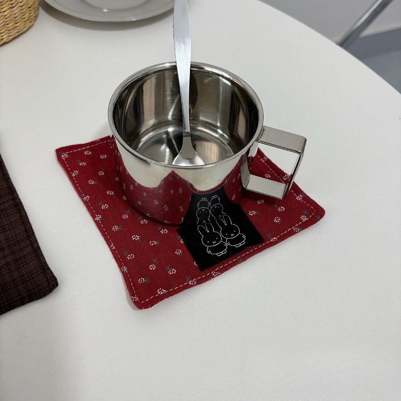 귀엽고 예쁜 미피 시리즈 천 컵받침 만화풍 창의적인 미 - Coffee Tea & Espresso Appliances 리뷰 및 가격
