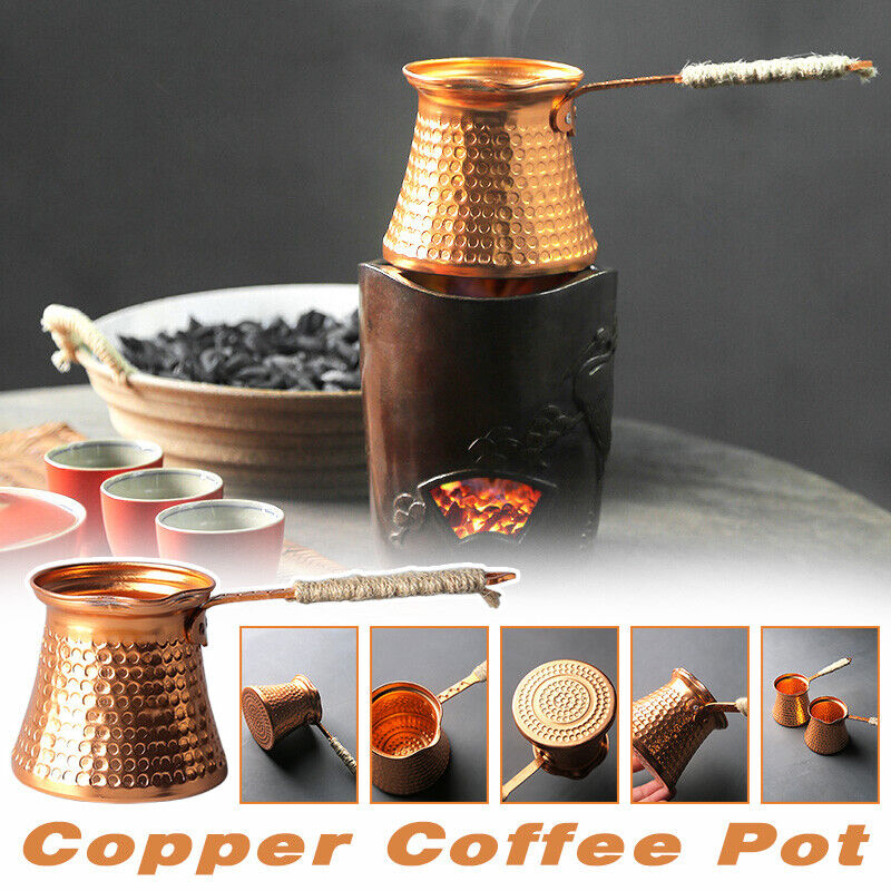 앤티크 구리 터키 구리 커피 포트, 탑 밀크 워머, 차 - Moka Pot Stove 리뷰 및 가격