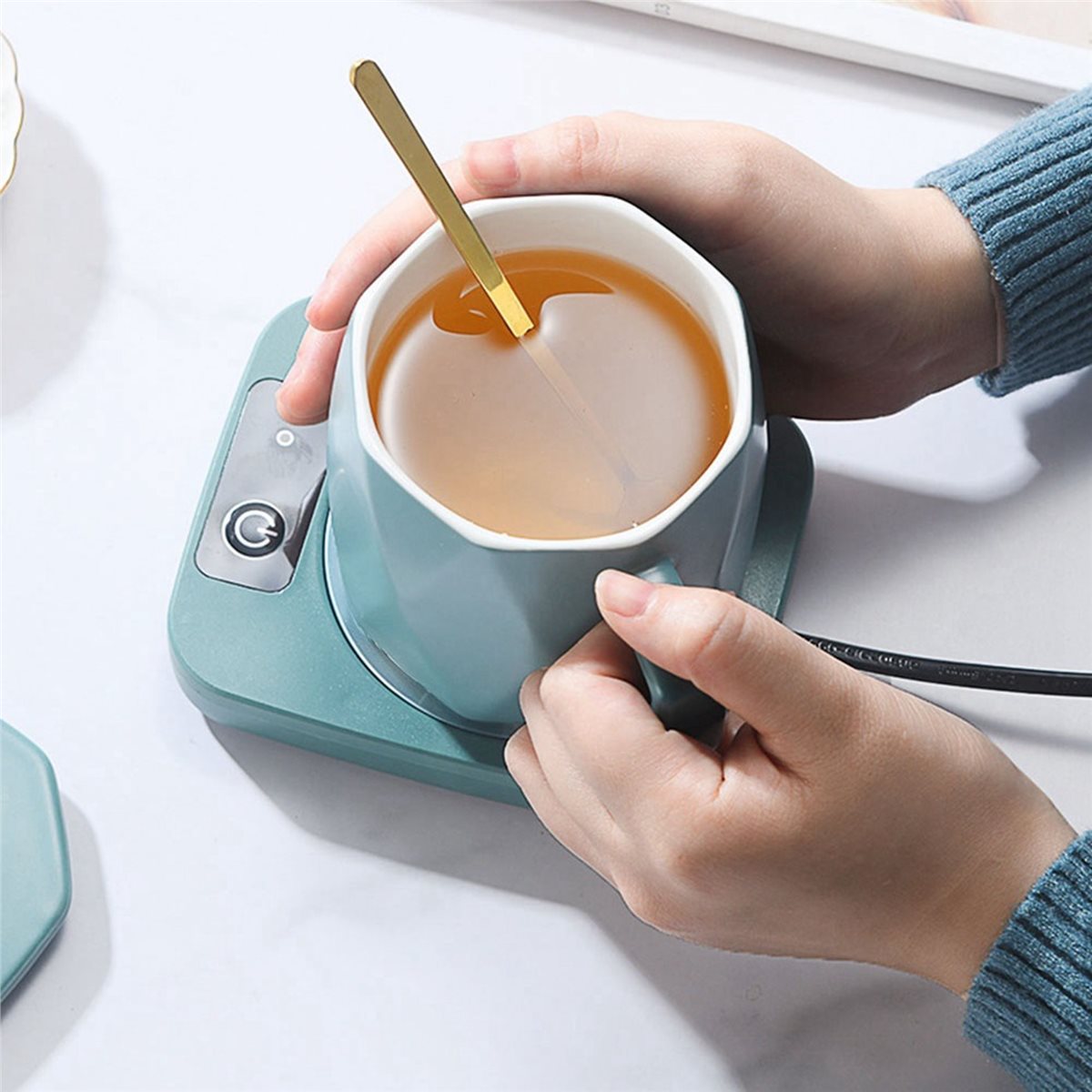 [프로모션] 머그컵 히터 커피 머그컵 워머 밀크티 물  - Coffee Tea With Milk 리뷰 및 가격