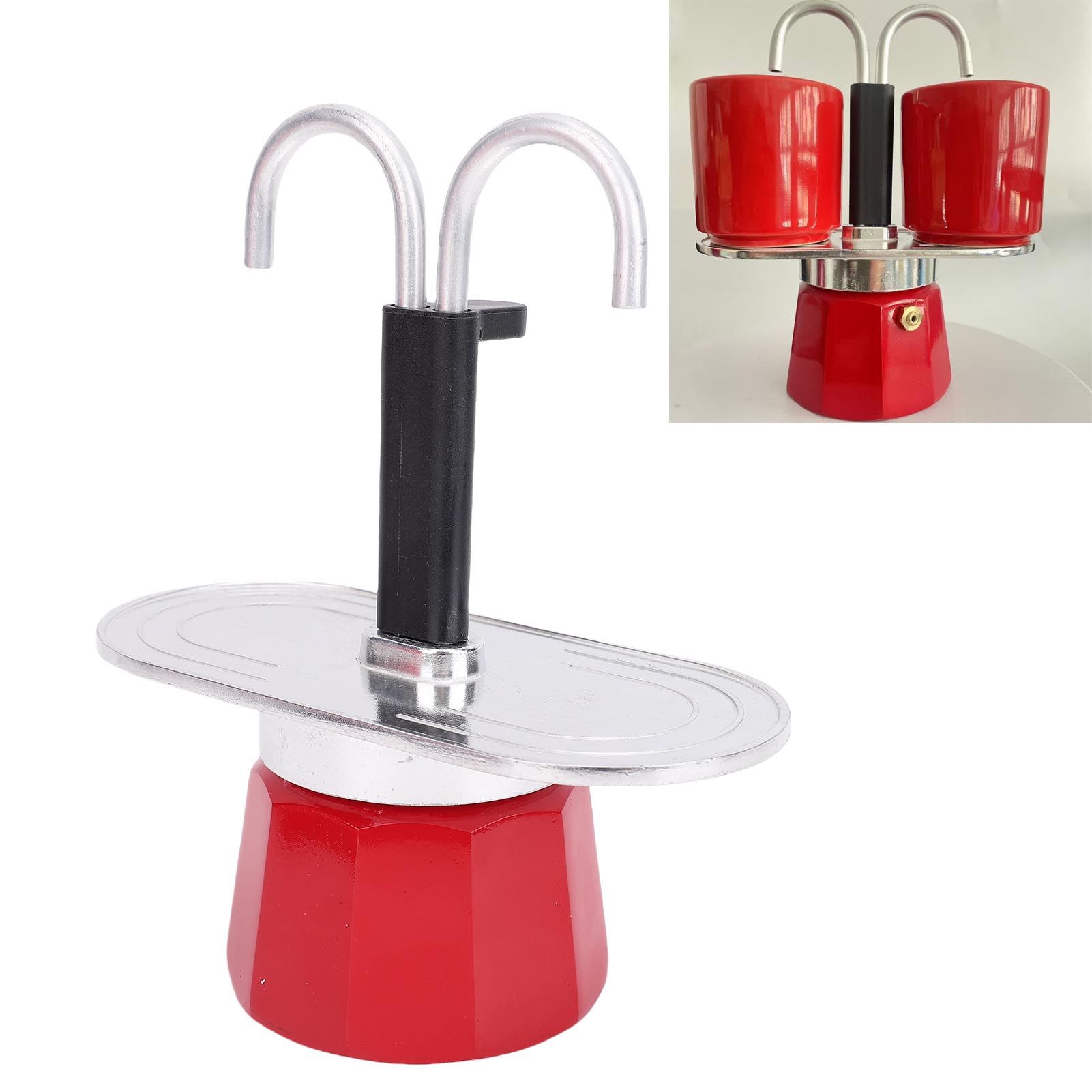 더블컵 커피포트 2컵용 커피 모카포트 독창적인 2구 수 - Moka Pot Stove 리뷰 및 가격